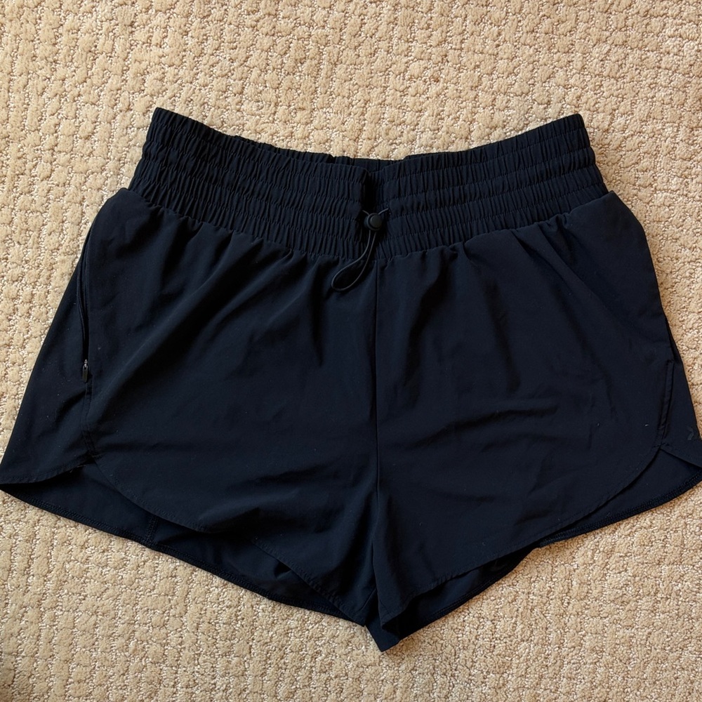 All in Motion Women's Black Elastic Waist Athletic Shorts